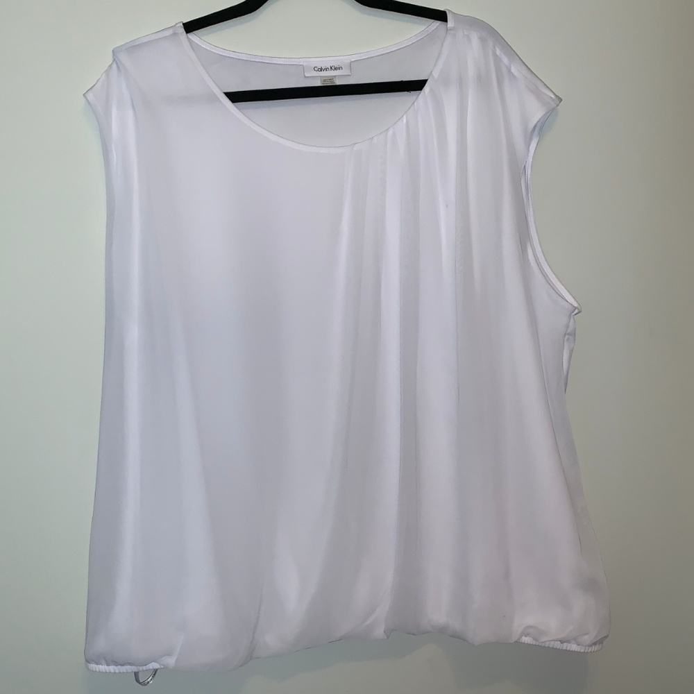 Calvin Klein sleeveless banded bottom 3x